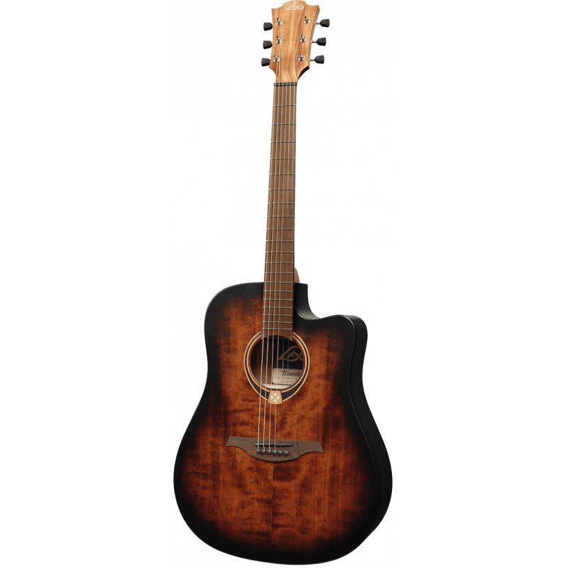 Lag Guitars T70DCE-B&B Dreadnought Cutaway Electro Black & Brown