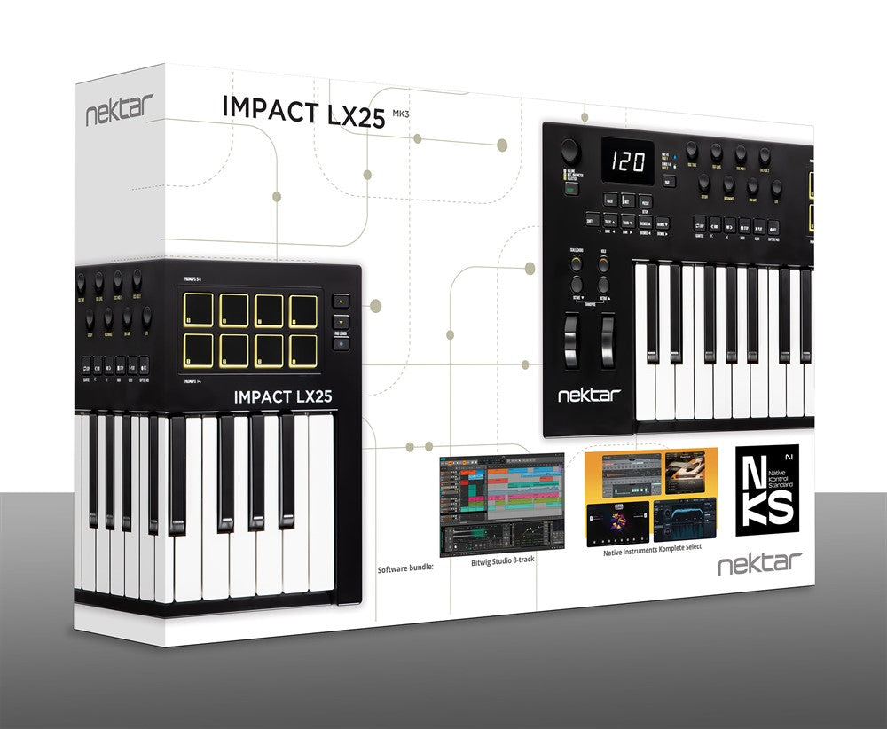 Nektar Impact LX25 mk3 - MIDI-Keyboard