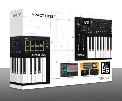 Nektar Impact LX25 mk3 - MIDI-Keyboard