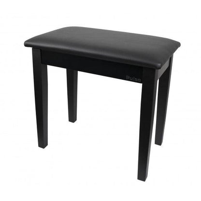 Pulse piano bench matt black with music tray