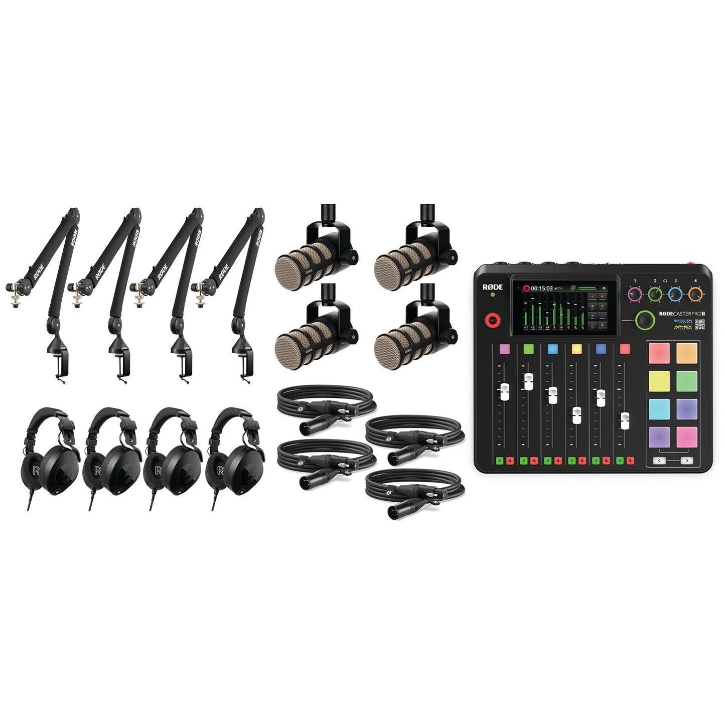 RØDE Four-person podcasting bundle