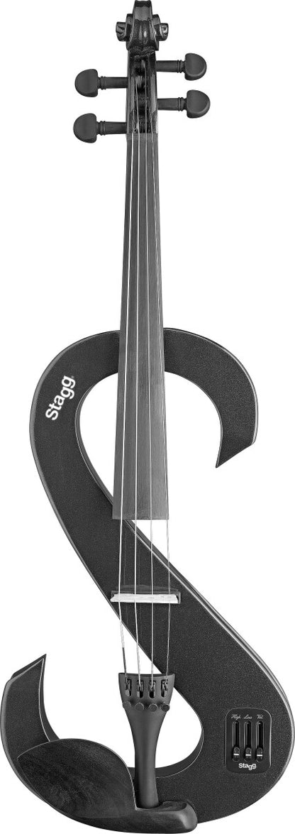 Stagg EVA 4/4 BK – Elektrisk 4/4 bratsch med tilbehør