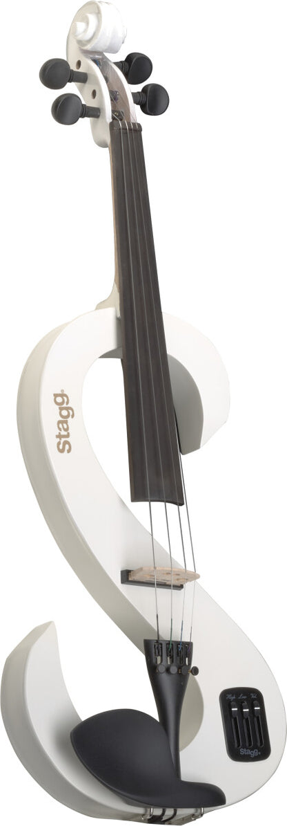 Stagg EVN 4/4 WH – Elektrisk 4/4 violin med tilbehør, hvid