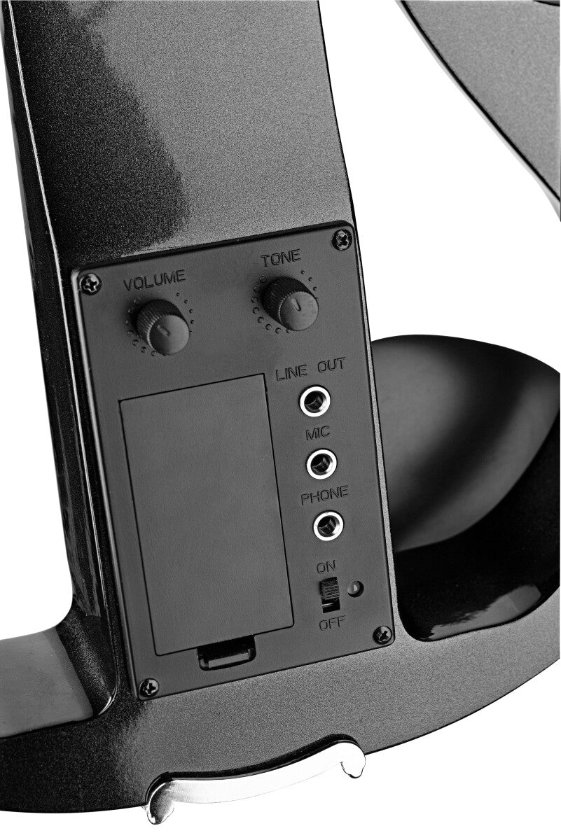 Stagg EVN X-4/4 MBK – elektrisk violin 4/4, metallic sort