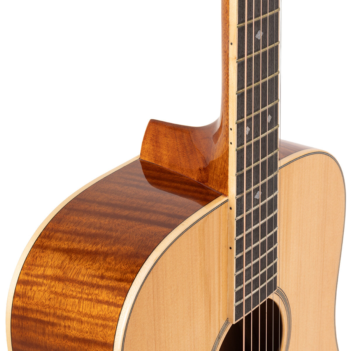 Stagg SA45 D-FM – Dreadnought western-guitar med gran og flamed mahogni