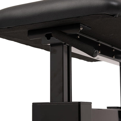 STAGG PBH 780 BKP SBK – Sort hydraulisk klaverbænk i højglans med vinylsæde