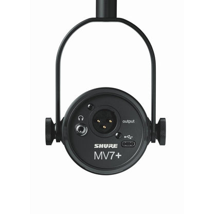 Shure Mv7+ K Xlr/Usb Speech Microphone, Black