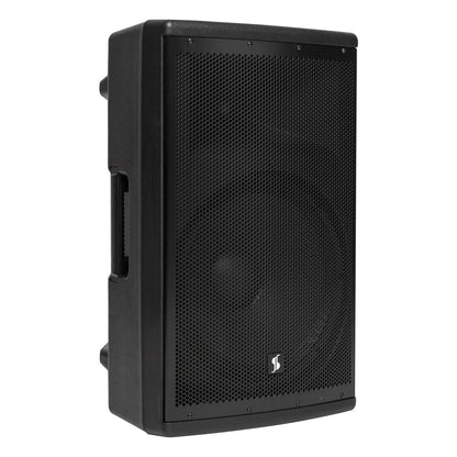 Stagg AS15B EU+UK – 15" aktiv batterihøjttaler med Bluetooth og 2 trådløse mikrofoner