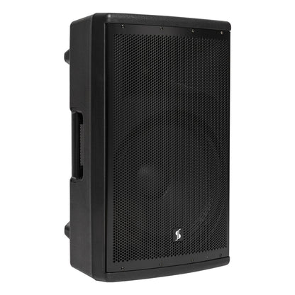 Stagg AS15B EU+UK – 15" aktiv batterihøjttaler med Bluetooth og 2 trådløse mikrofoner