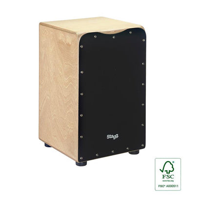 Stagg CAJ-50M-BK – Cajón i birk med sort frontplade