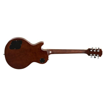 Stagg Deluxe-serien, massiv mahogni med AAA-flammet ahorntop, Honningfarvet