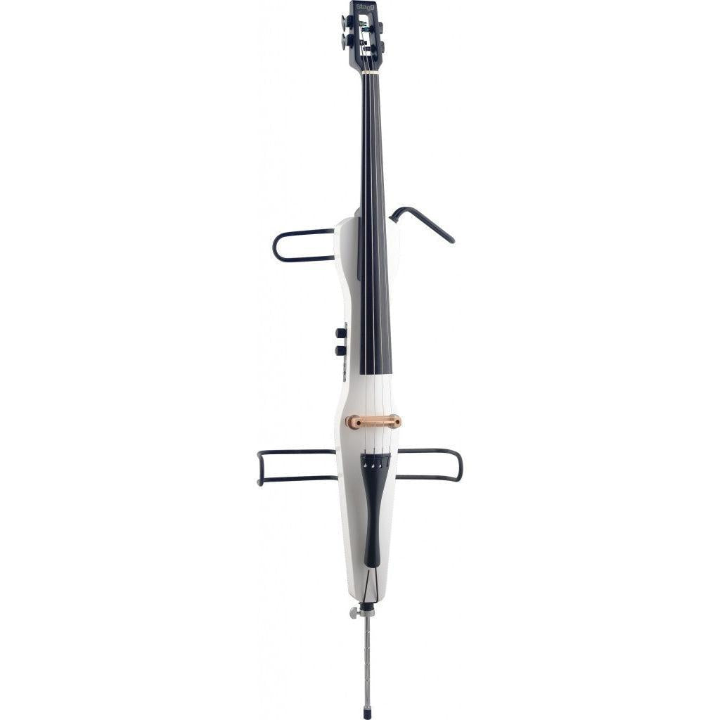 Stagg ECL 4/4 WH – Elektrisk cello 4/4 (hvid) inkl. taske og bue