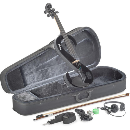 Stagg EVA 4/4 BK – Elektrisk 4/4 bratsch med tilbehør