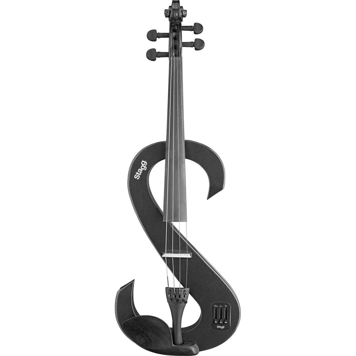 Stagg EVA 4/4 BK – Elektrisk 4/4 bratsch med tilbehør