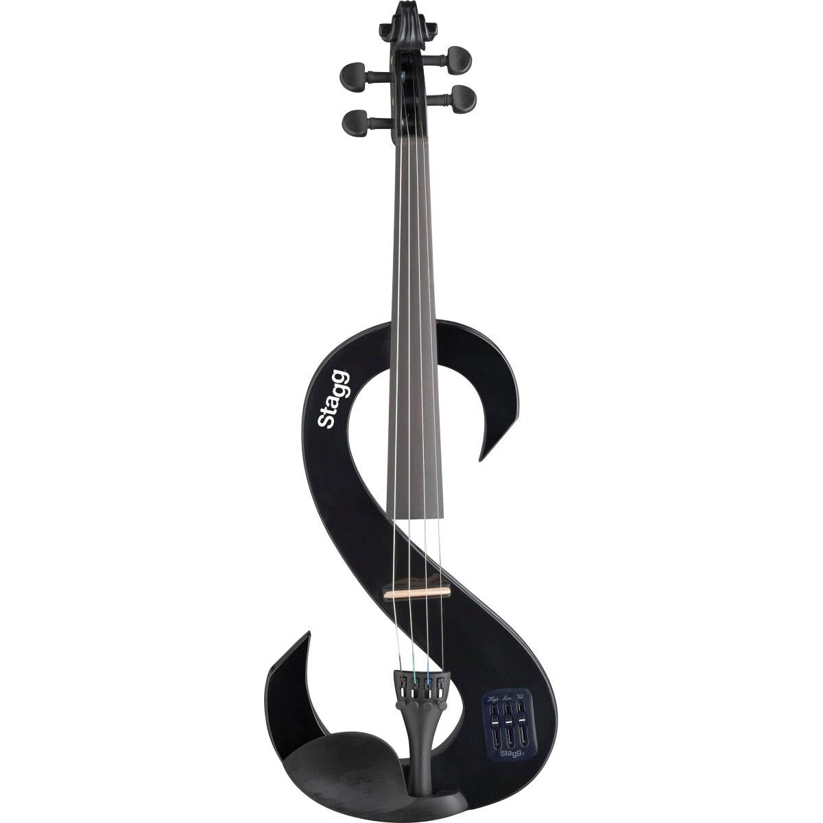 Stagg EVN 4/4 BK – Elektrisk violin 4/4, sort, komplet sæt