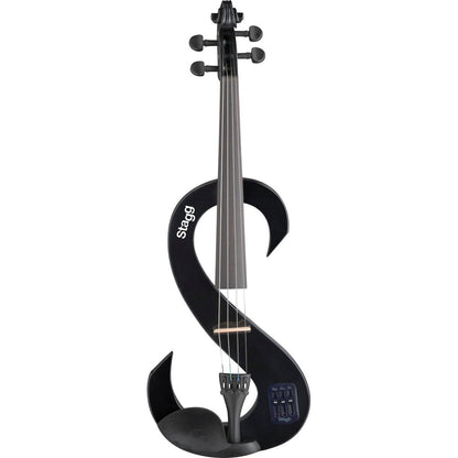 Stagg EVN 4/4 BK – Elektrisk violin 4/4, sort, komplet sæt