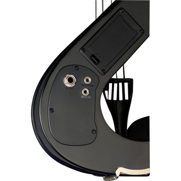 Stagg EVN 4/4 MBK – Elektrisk 4/4 violin med tilbehør, Metallic Black