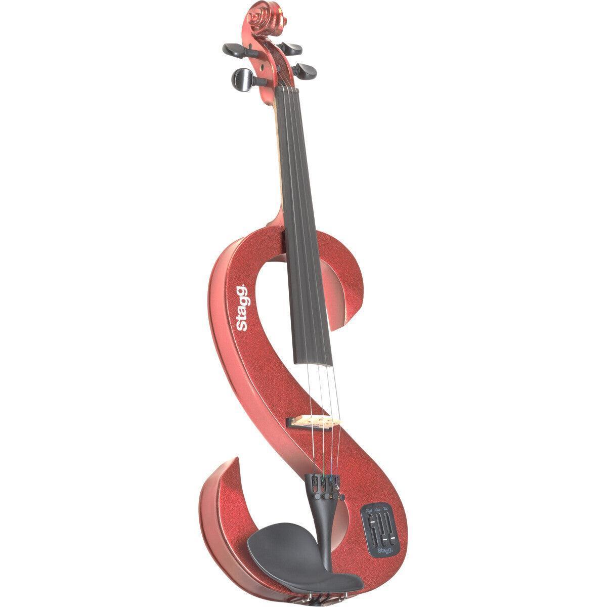 Stagg EVN 4/4 MRD – Elektrisk violin 4/4 sæt, Metallic Red