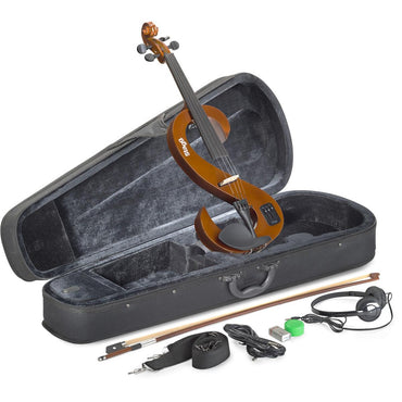 Stagg EVN 4/4 VBR – Elektrisk 4/4 violin med tilbehør, Violinburst