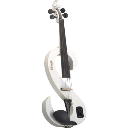 Stagg EVN 4/4 WH – Elektrisk 4/4 violin med tilbehør, hvid