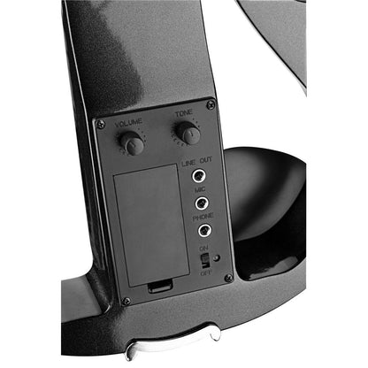 Stagg EVN X-4/4 MBK – elektrisk violin 4/4, metallic sort