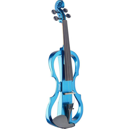 Stagg EVN X-4/4 MBL – Elektrisk 4/4 violin med tilbehør, Metallic Blue