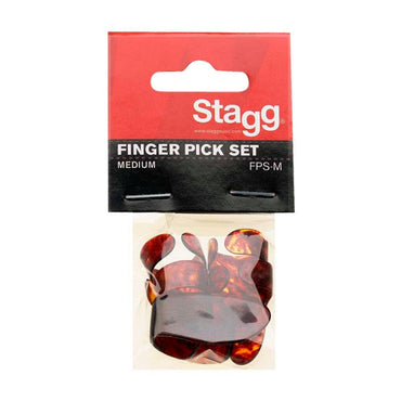 Stagg FPS-M – Tommel- og fingerplektre sæt (Medium)