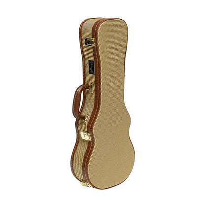 Stagg GCX-UKC GD – Hardcase til koncert ukulele, vintage tweed guld