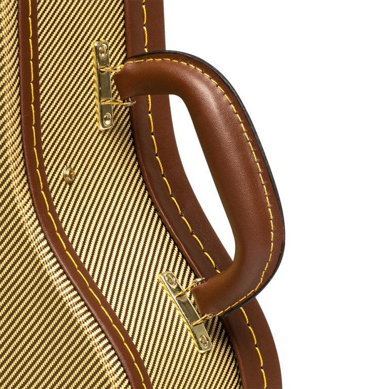 Stagg GCX-UKS GD – Hardcase til sopran ukulele, vintage tweed guld