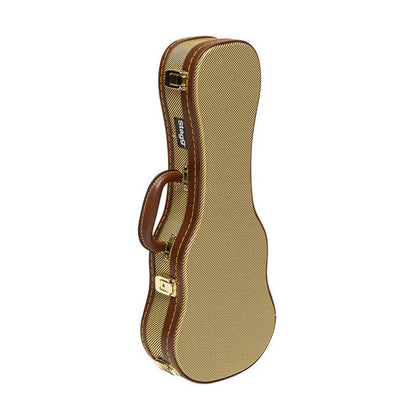 Stagg GCX-UKS GD – Hardcase til sopran ukulele, vintage tweed guld