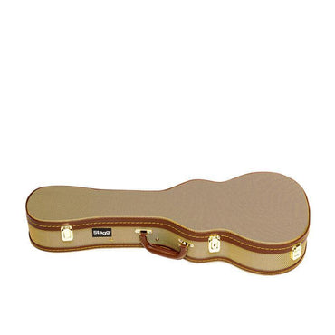 Stagg GCX-UKT GD – Hardcase til tenor ukulele, vintage tweed guld