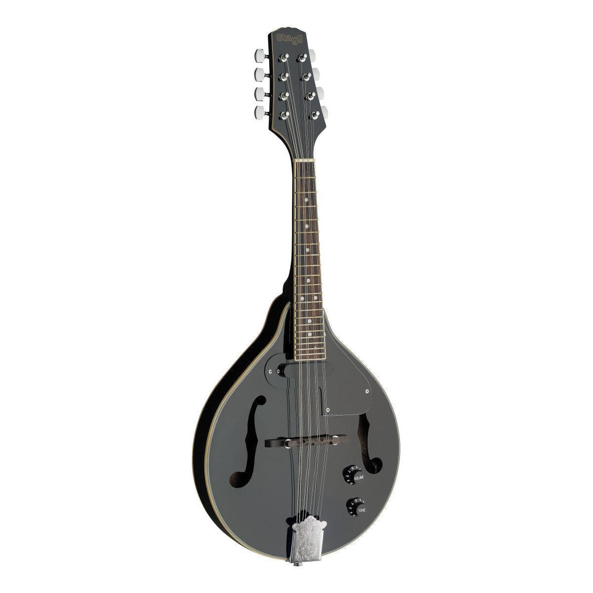 Stagg M50 E BLK – Elektro-akustisk mandolin (sort)