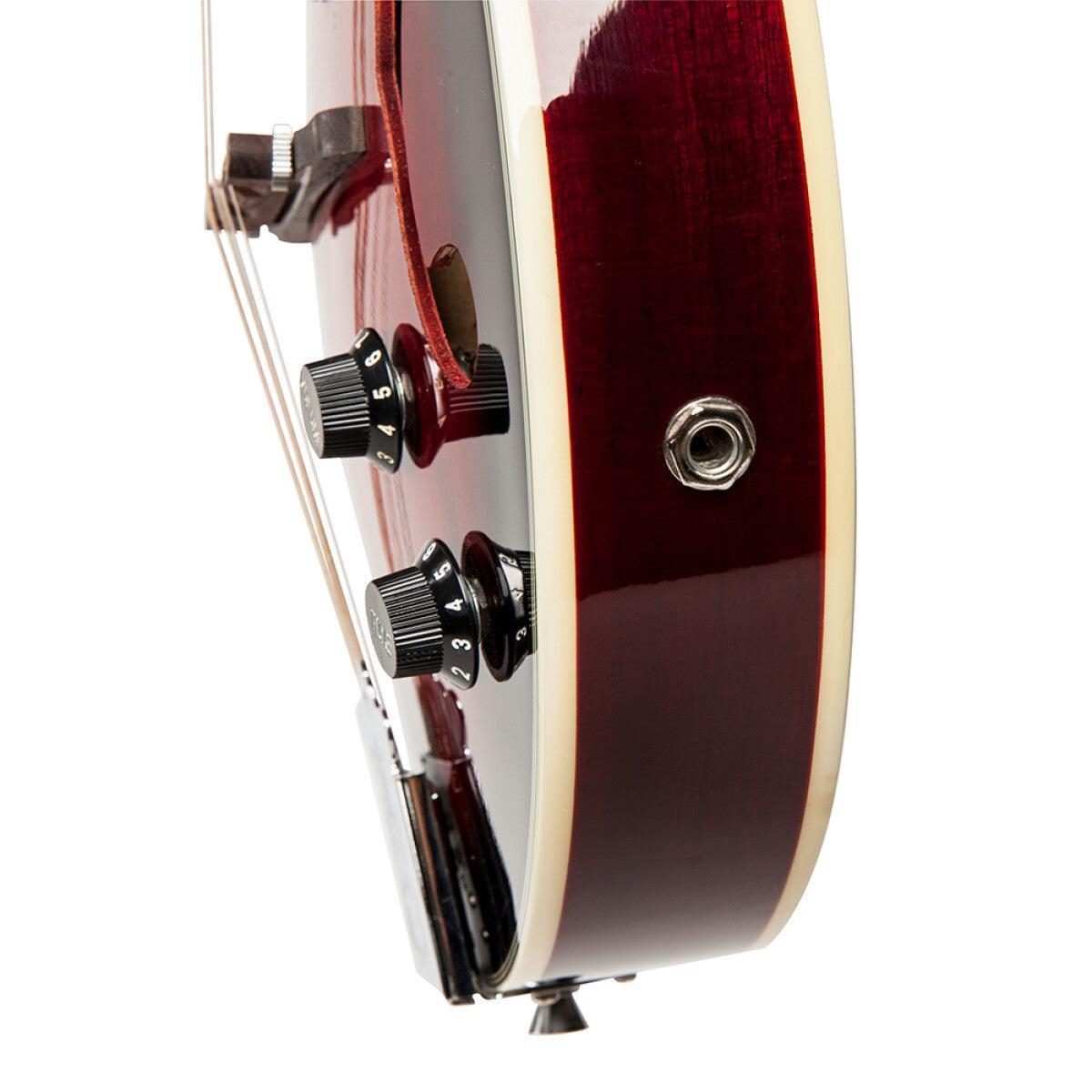 Stagg M50 E – Elektro-akustisk mandolin (redburst)
