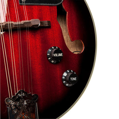 Stagg M50 E – Elektro-akustisk mandolin (redburst)