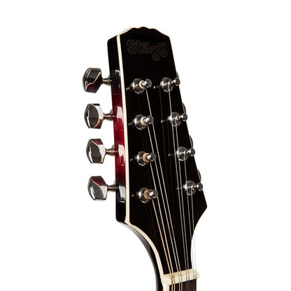 Stagg M50 E – Elektro-akustisk mandolin (redburst)