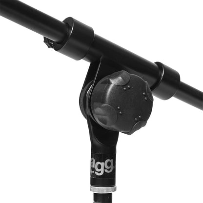 Stagg MIS-2004BK lavt mikrofonstativ med teleskop arm