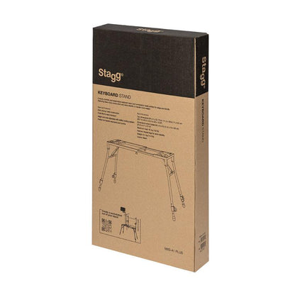 Stagg MXS-A1 PLUS adjustable mixer or keyboard stand with slanted legs