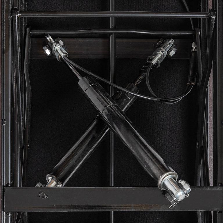 Stagg PBH 850 hydraulisk klaverbænk, højglans sort m/sort vinyl sæde