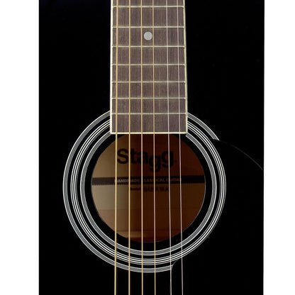 Stagg SA20A BLK – Akustisk western-guitar (auditorium, sort)