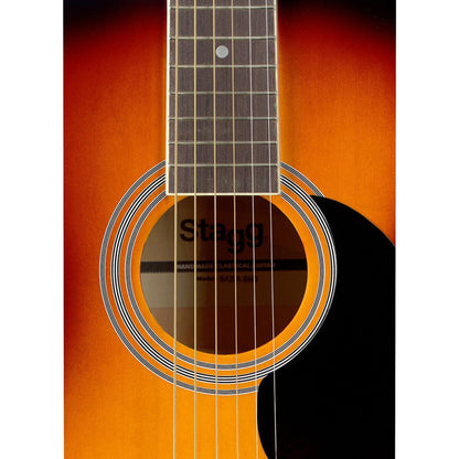 Stagg SA20A SNB – Akustisk western-guitar (auditorium, sunburst)