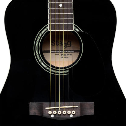 Stagg SA20D 3/4 BK – 3/4 western-guitar, sort