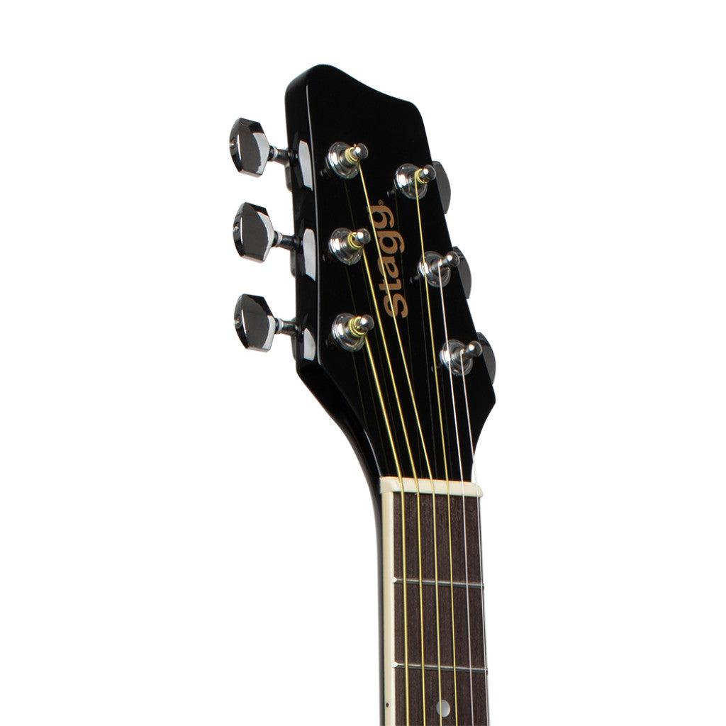 Stagg SA20D 3/4 BK – 3/4 western-guitar, sort