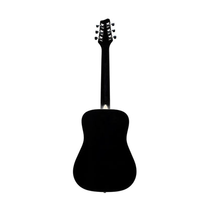 Stagg SA20D 3/4 LH-BK – Venstrehåndet western-guitar (3/4, sort)