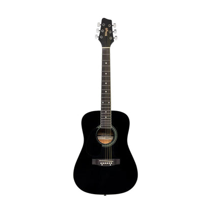 Stagg SA20D 3/4 LH-BK – Venstrehåndet western-guitar (3/4, sort)