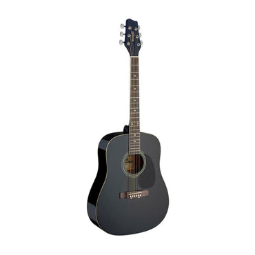Stagg SA20D BLK – Akustisk western-guitar (dreadnought, sort)