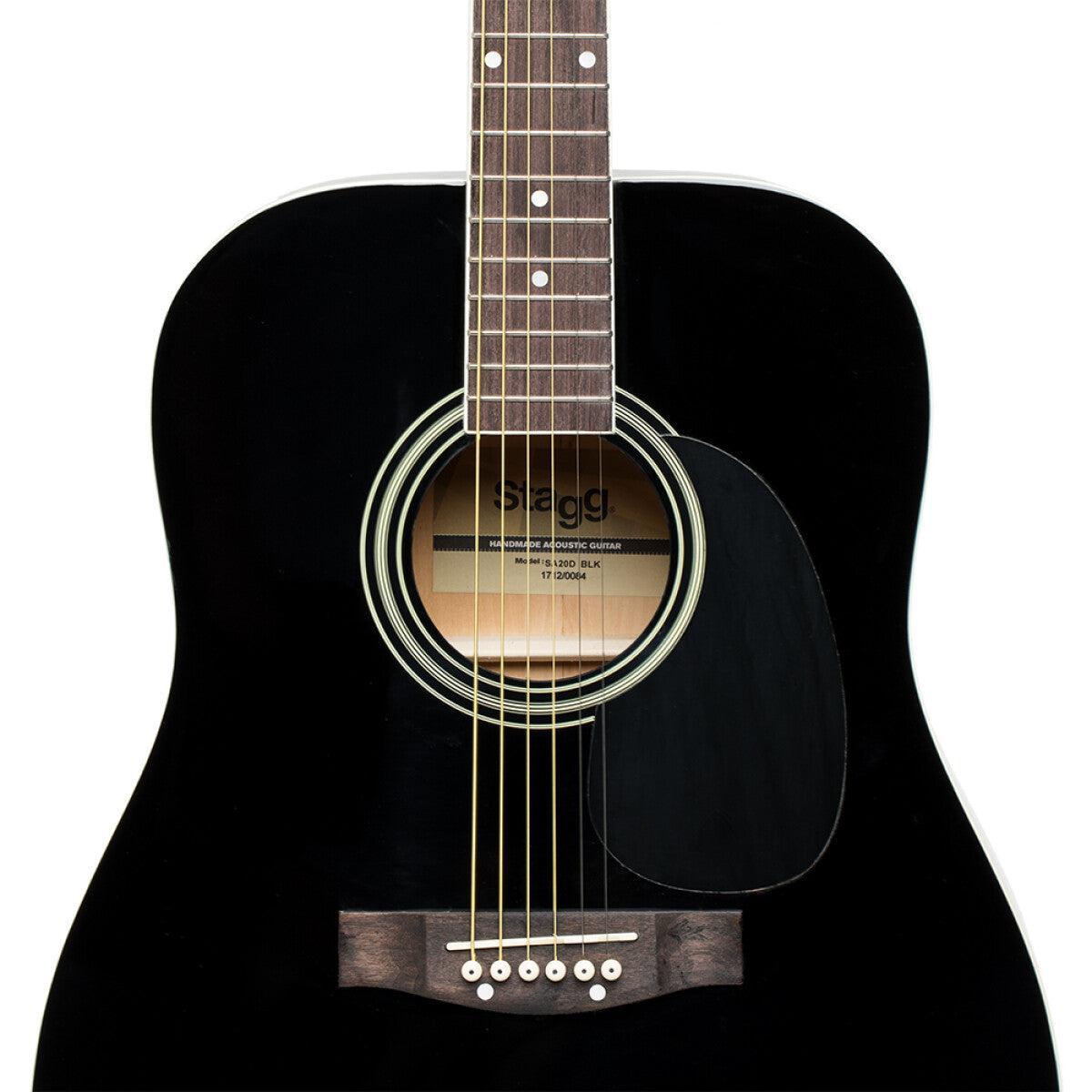 Stagg SA20D BLK – Akustisk western-guitar (dreadnought, sort)