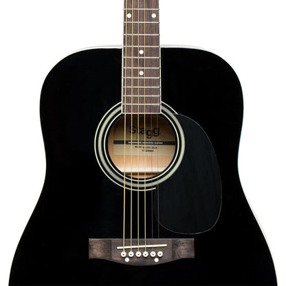 Stagg SA20D BLK – Akustisk western-guitar (dreadnought, sort)