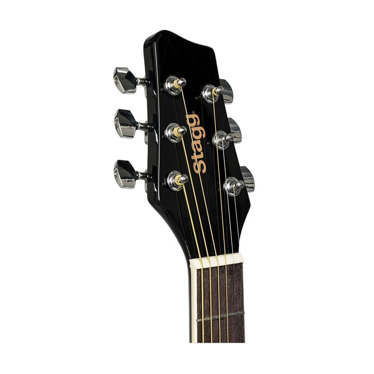 Stagg SA20D BLK – Akustisk western-guitar (dreadnought, sort)