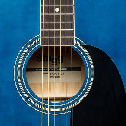 Stagg SA20D BLUE – Blå dreadnought western-guitar