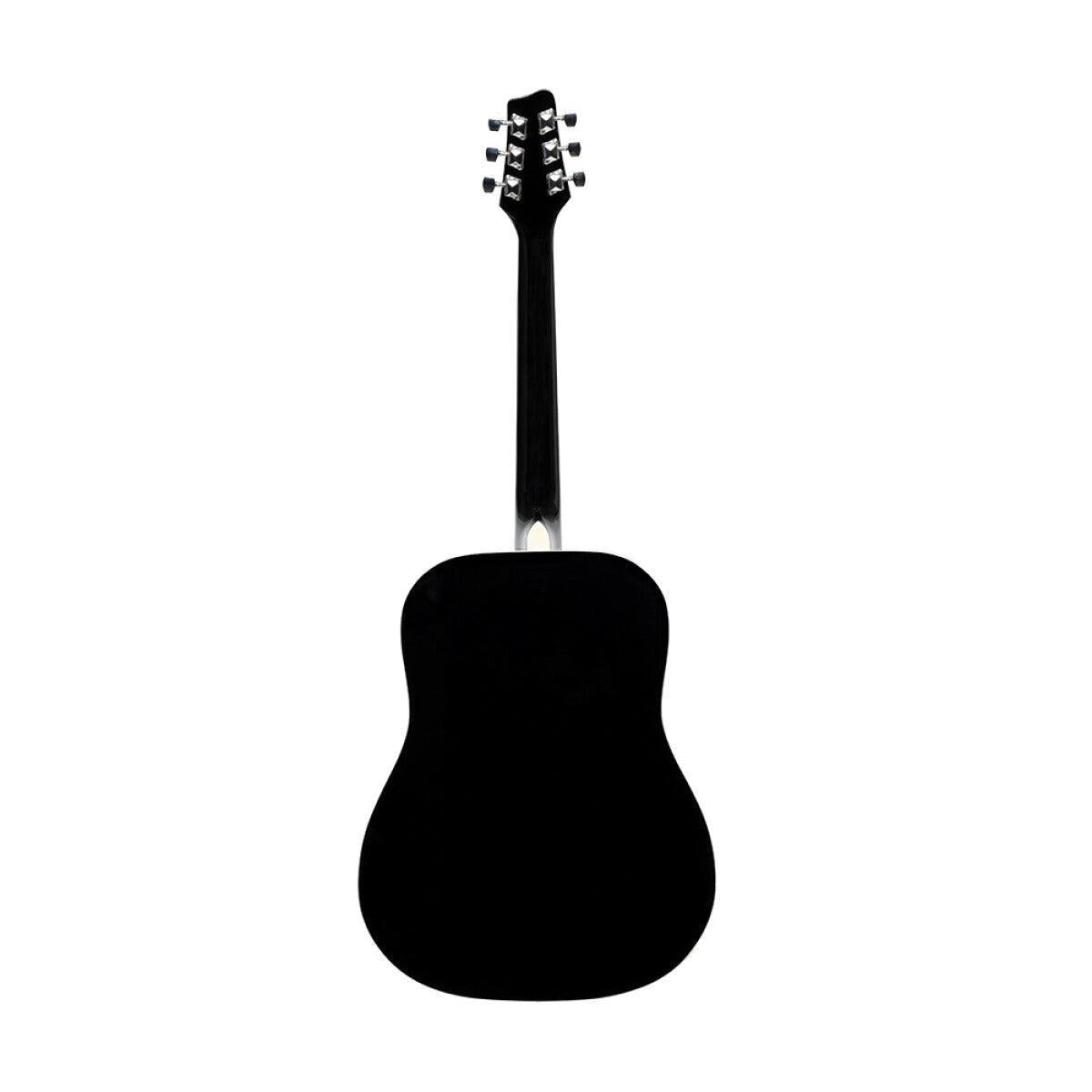 Stagg SA20D LH-BK – Venstrehåndet western-guitar (dreadnought, sort)